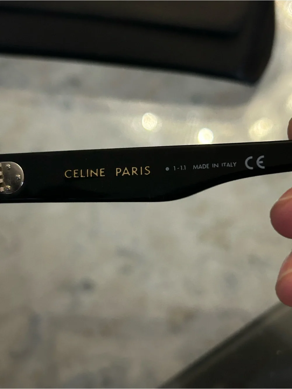 CELINE black oversized sunglasses CL40167I 01B 55x19x145